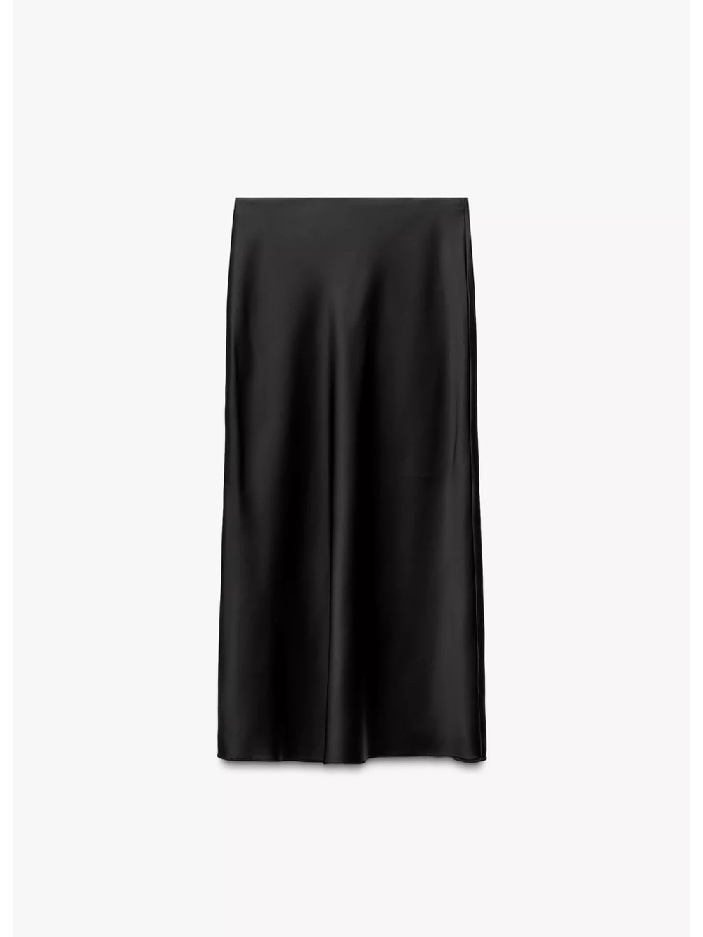 Zara Satin Effect Midi Skirt